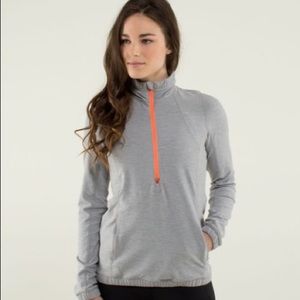 Lululemon Forthright 1/2 Zip Heathered